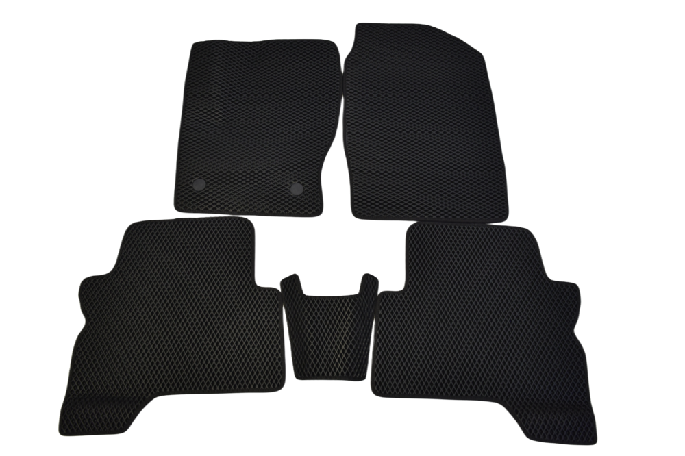 Новый комплект EVA ковриков для Ford Kuga II черный с черной окантовкой — 22